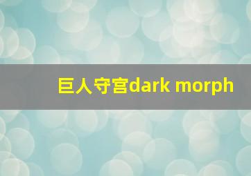 巨人守宫dark morph